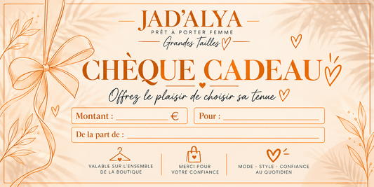 La carte cadeau JAD'ALYA - Le plaisir d'offrir !