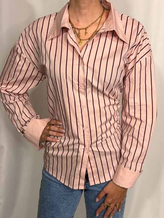 Chemise oversize rayée