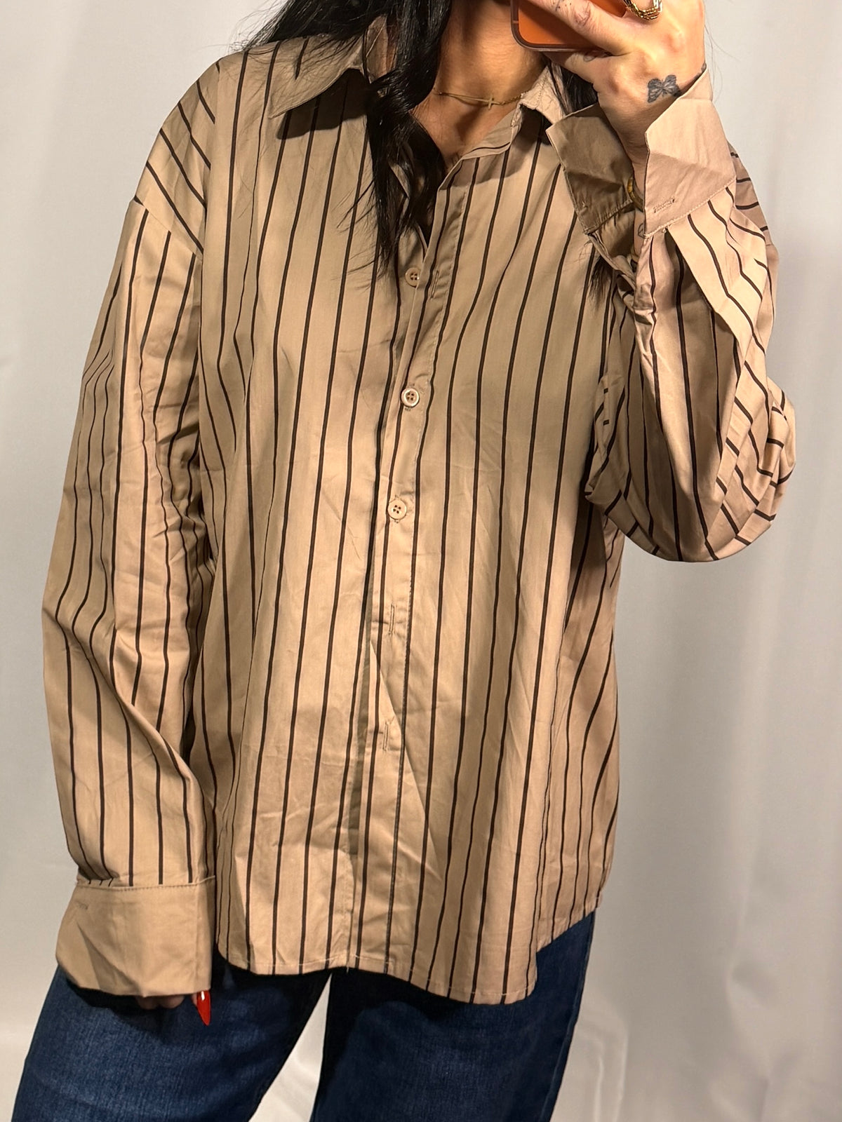 Chemise oversize rayée