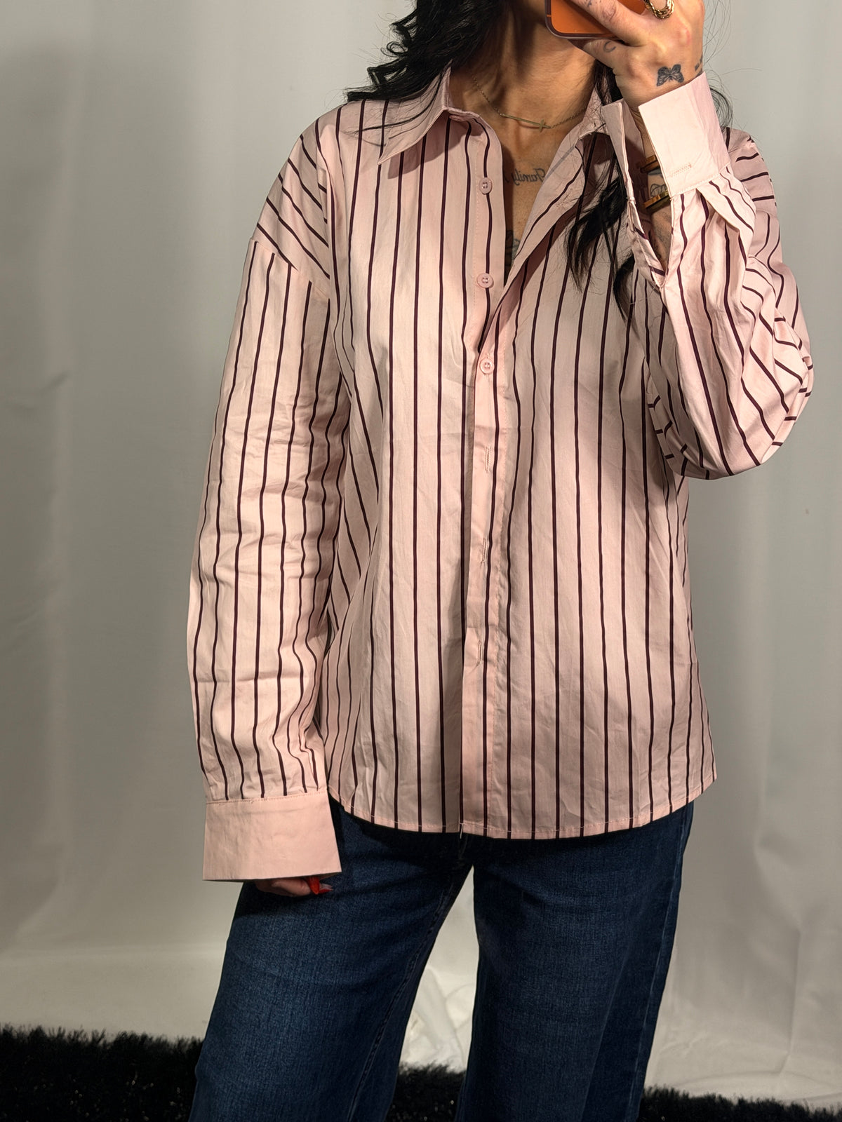 Chemise oversize rayée