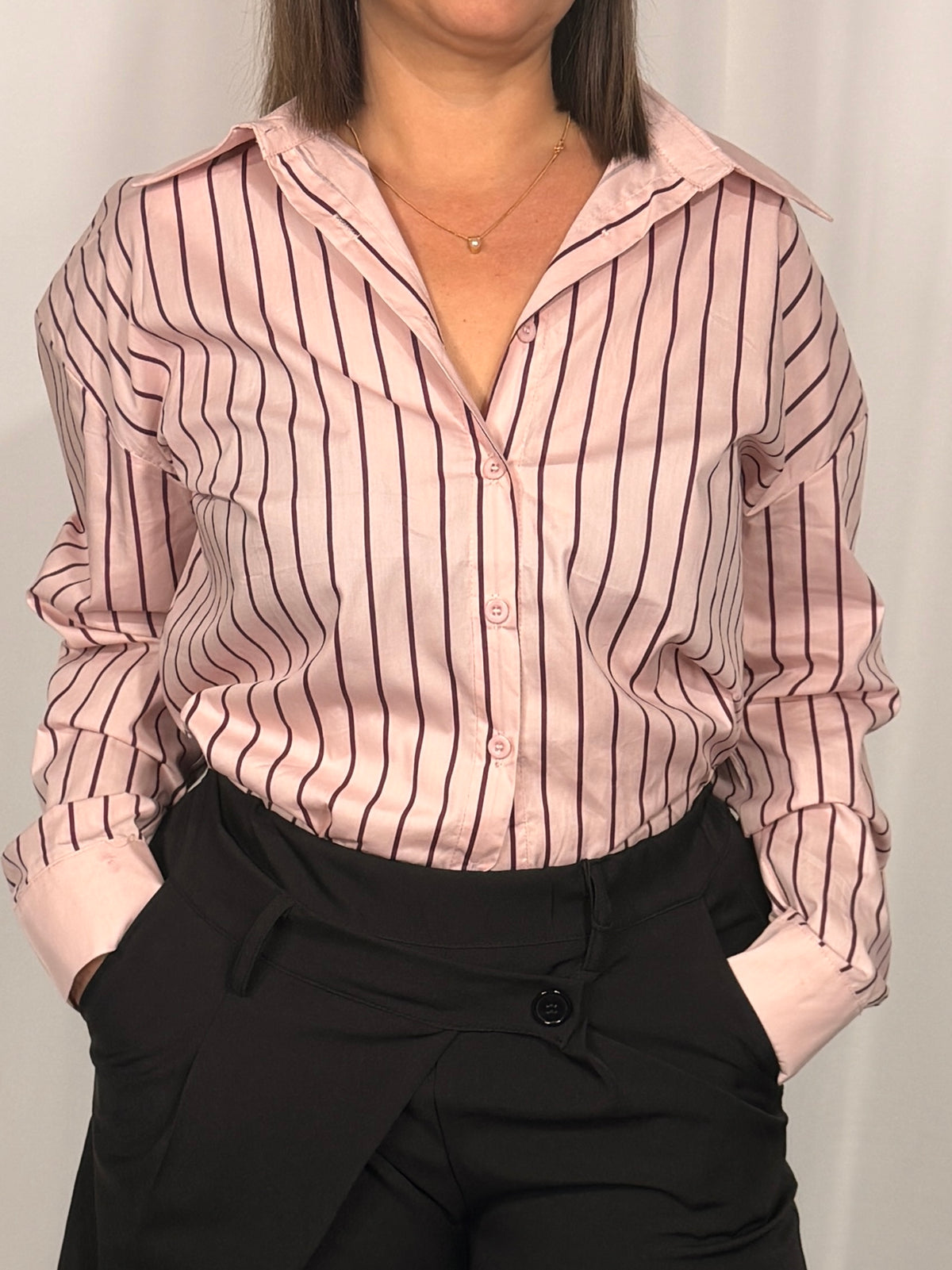 Chemise oversize rayée
