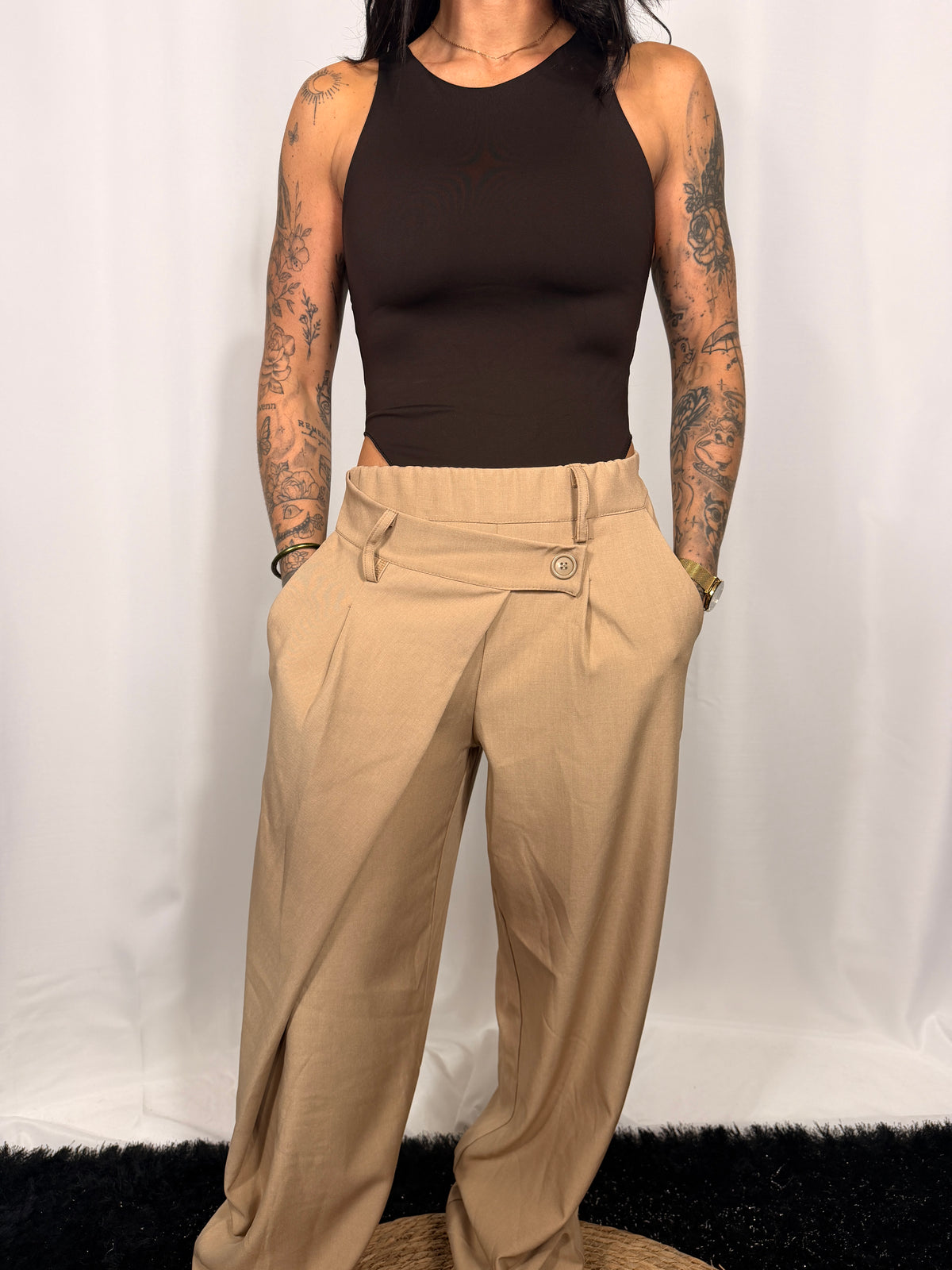 Pantalon fluide asymétrique
