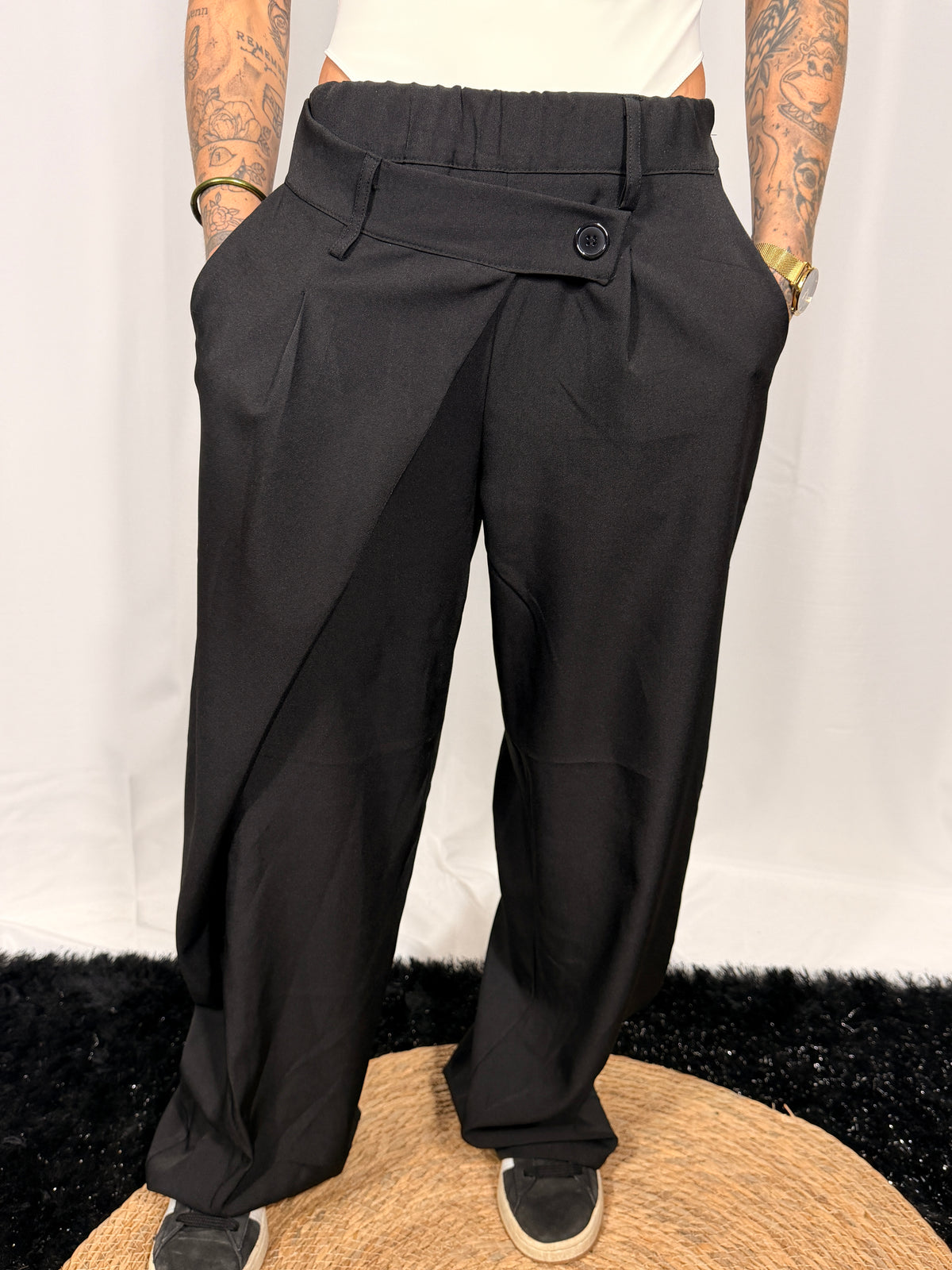 Pantalon fluide asymétrique